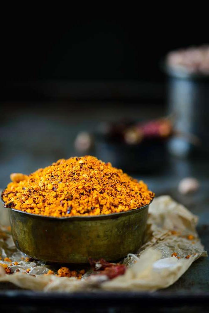 Polvere di Chutney alle Arachidi in stile Andhra / Palli Podi 2 Polvere di Chutney di Arachidi in Stile Andhra