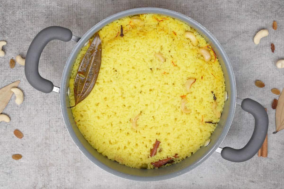 Mishti pulao cotto.
