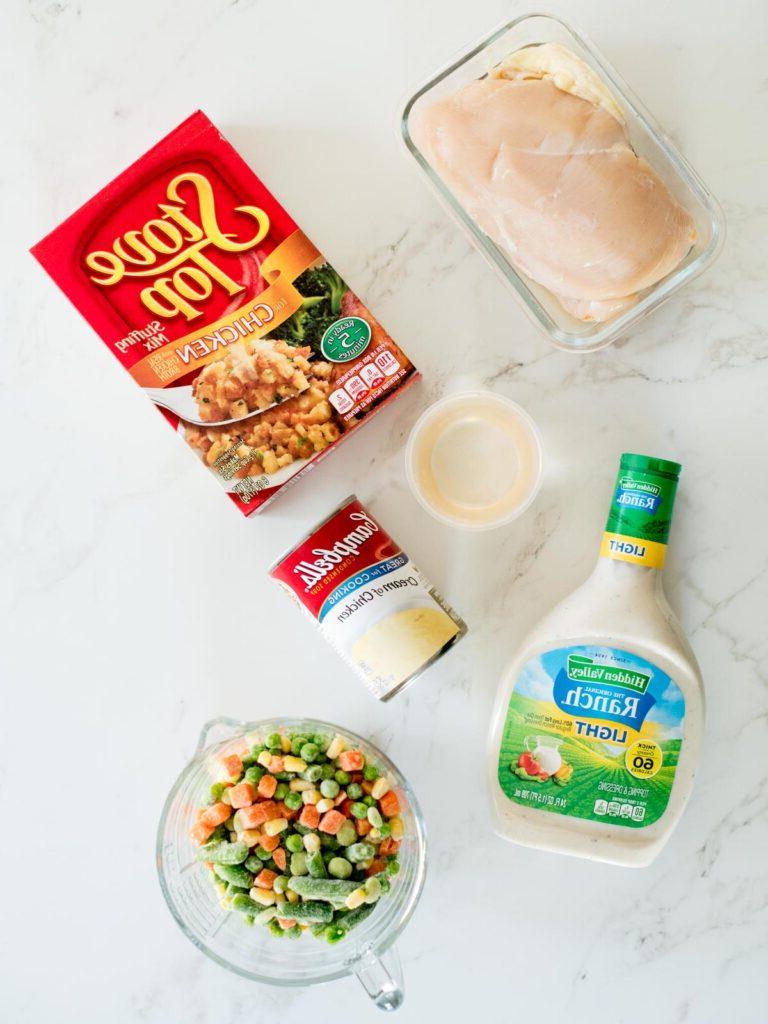**Pollo, Ripieno e Verdure al Crock Pot** 3 ingredients for crockpot chicken and stuffing casserole