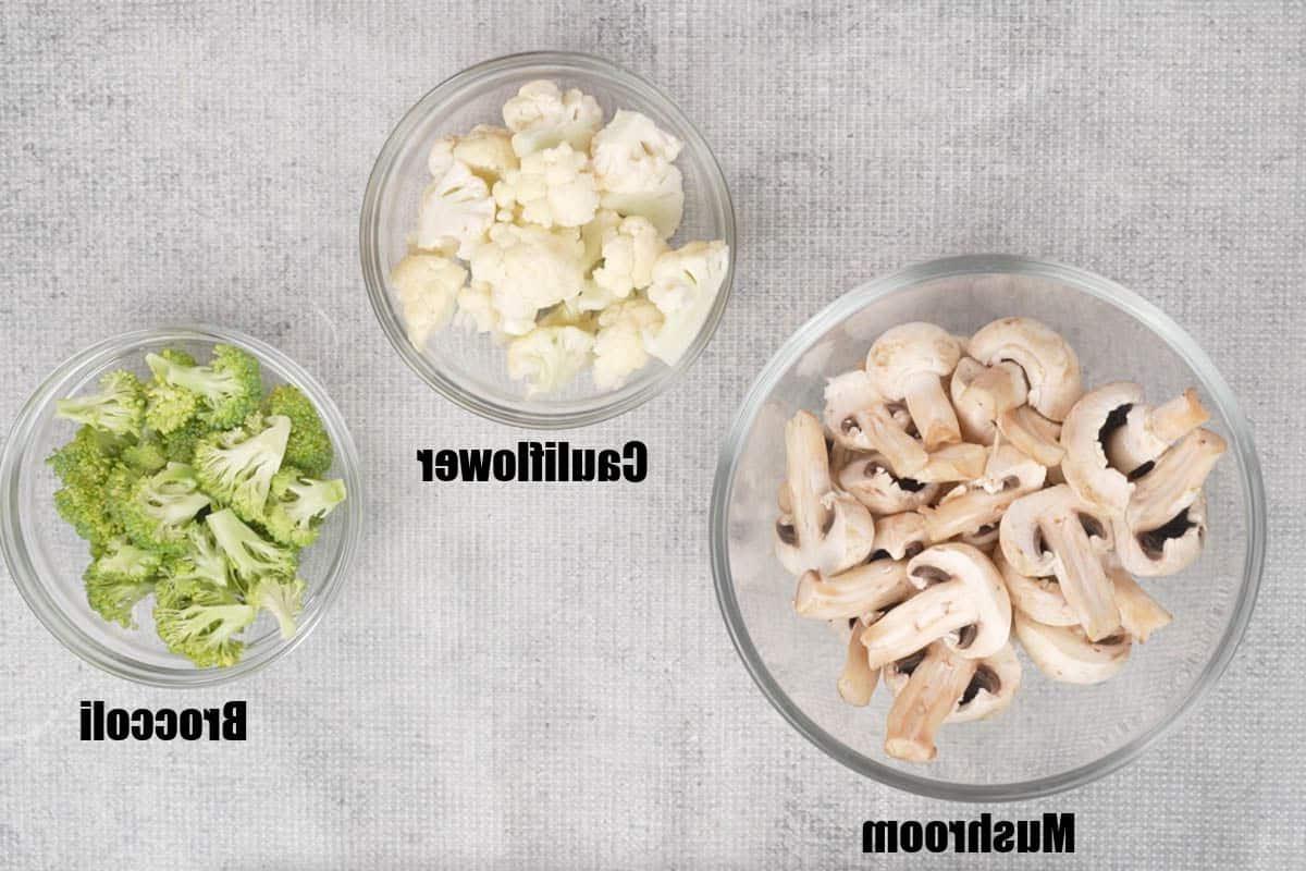 Ingredienti per le verdure in salsa piccante all'aglio - Parte 2