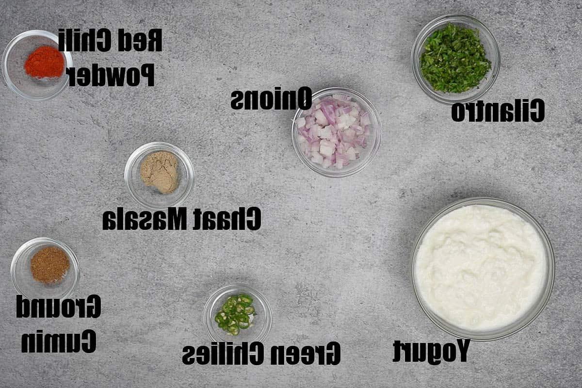 Ingredienti per Tater Tots Chaat - parte 2.