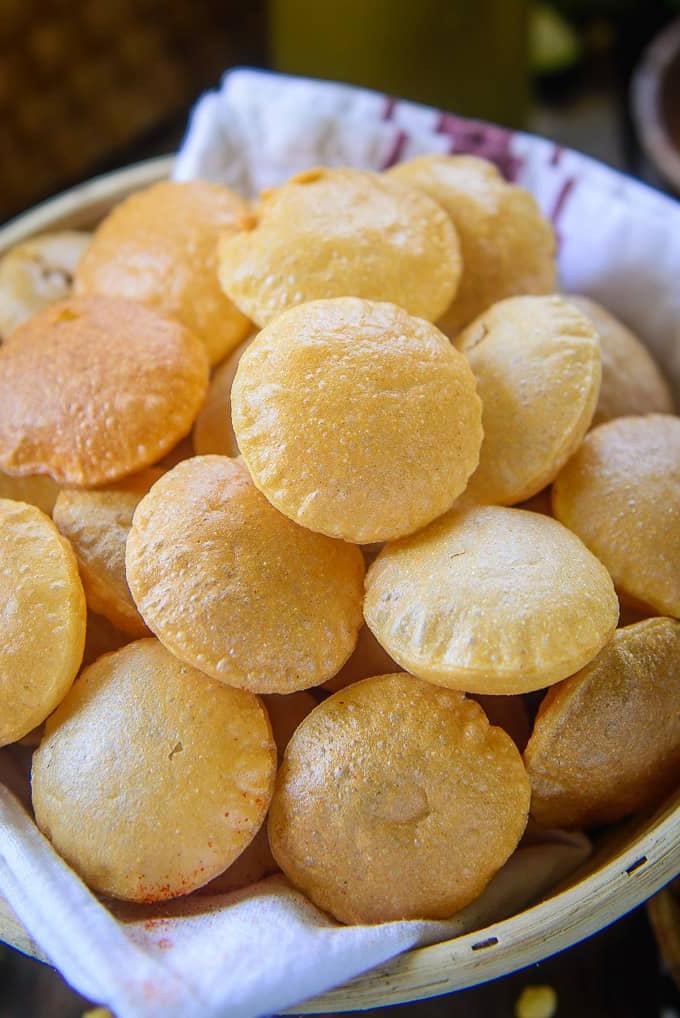 Primo piano di Atta Golgappa.
