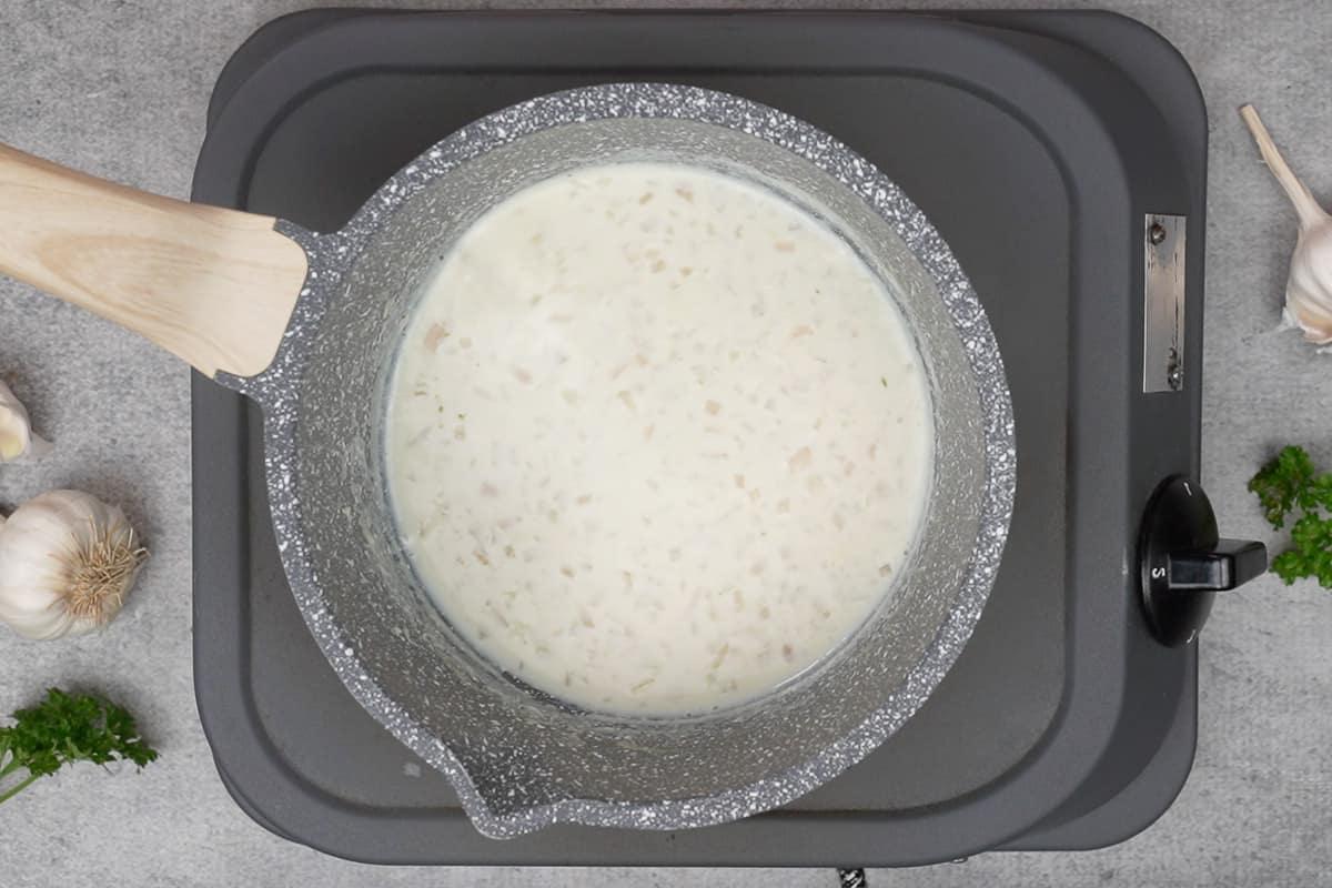 Salsa al Limone, Aglio e Burro 5 Miscela ridotta della metà.