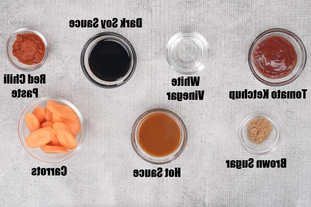 Ingredienti per le verdure in salsa piccante all'aglio - Parte 3