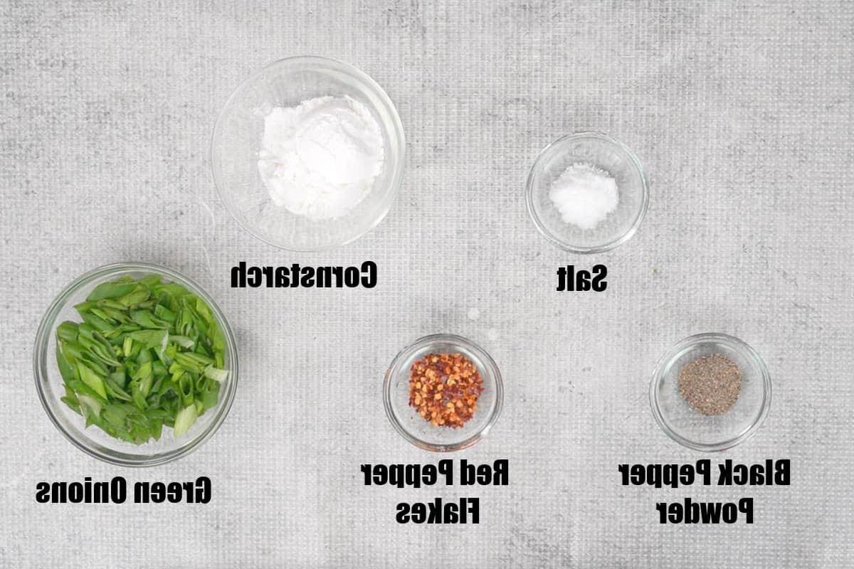 Ingredienti per le verdure in salsa piccante all'aglio - Parte 4