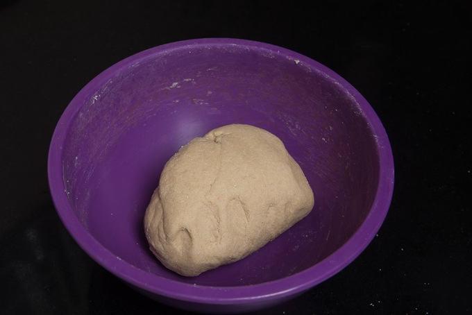 Impasto preparato con acqua tiepida.