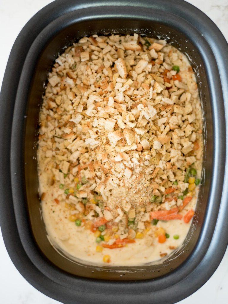 **Pollo, Ripieno e Verdure al Crock Pot** 6 stuffing mix added to the crockpot