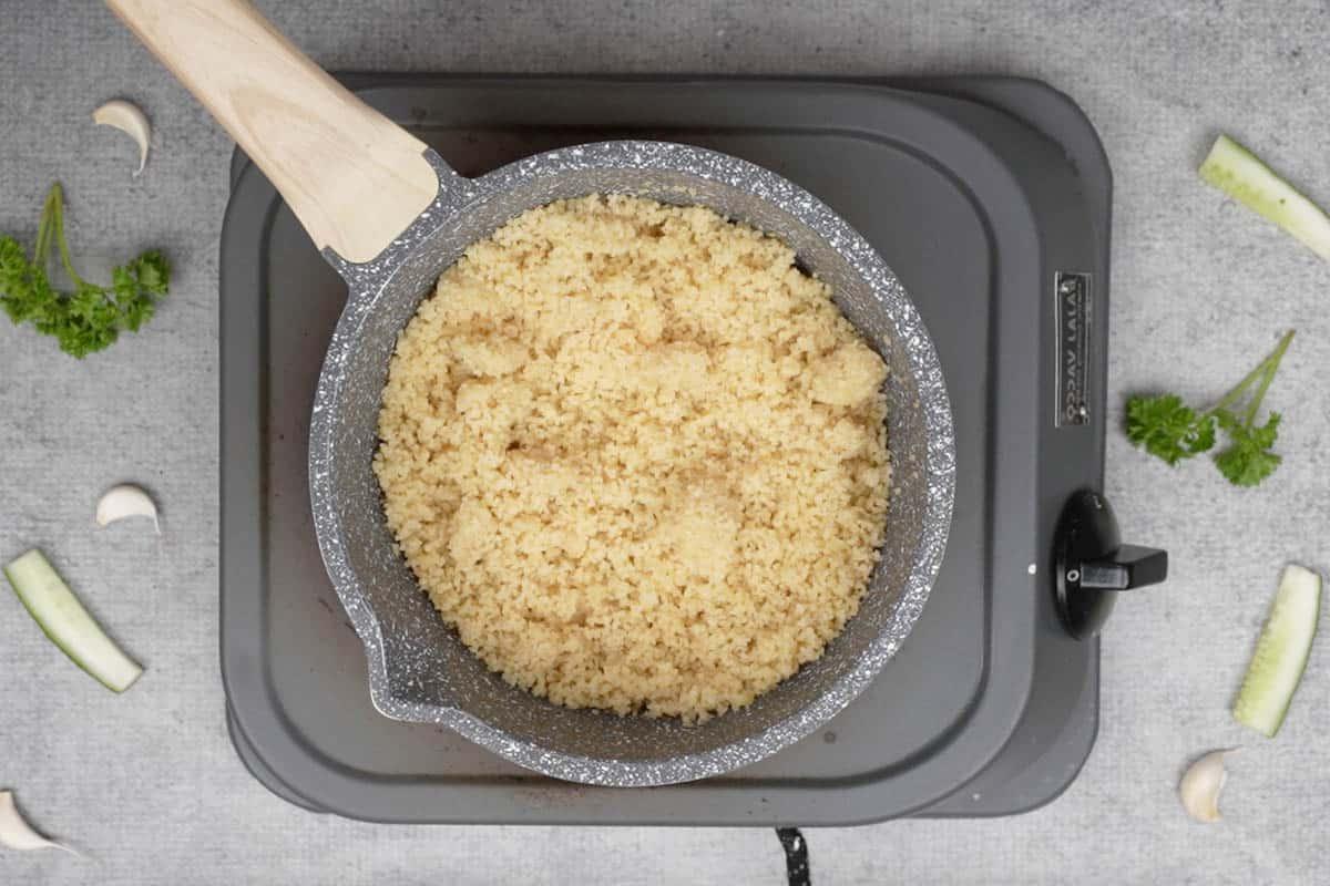 **Insalata di Tabbouleh Tradizionale** 7 Bulgur cotto.