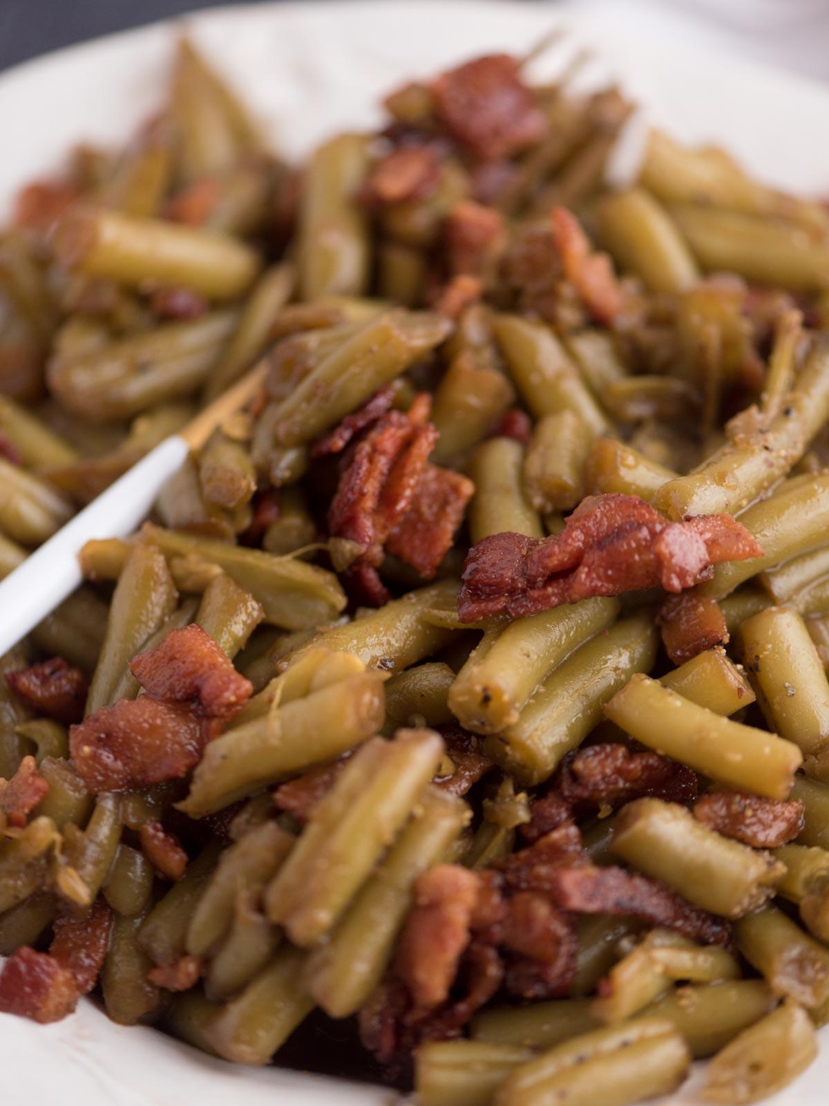 Fagiolini Irresistibili 9 Fagiolini con pancetta pronti per il servizio