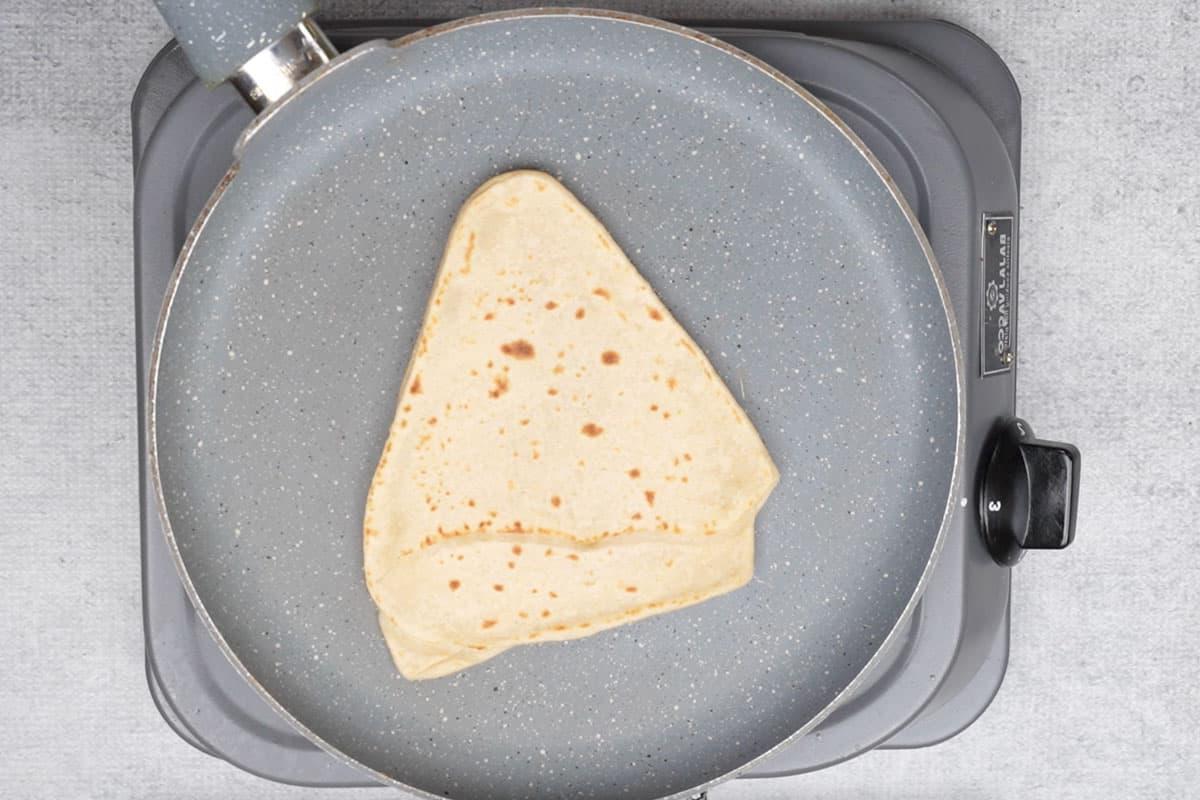 Capovolto fino a quando non compaiono macchie marroni.
