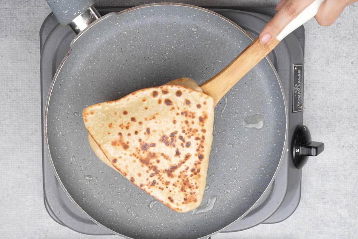 Paratha semplice pronto.