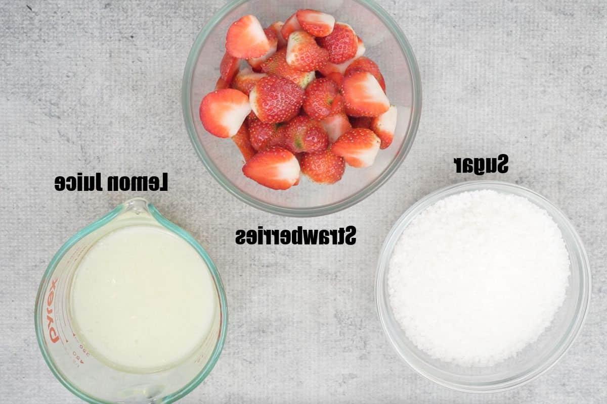 Limonata alla Fragola e Basilico 3 Ingredienti per la limonata fragola e basilico 1