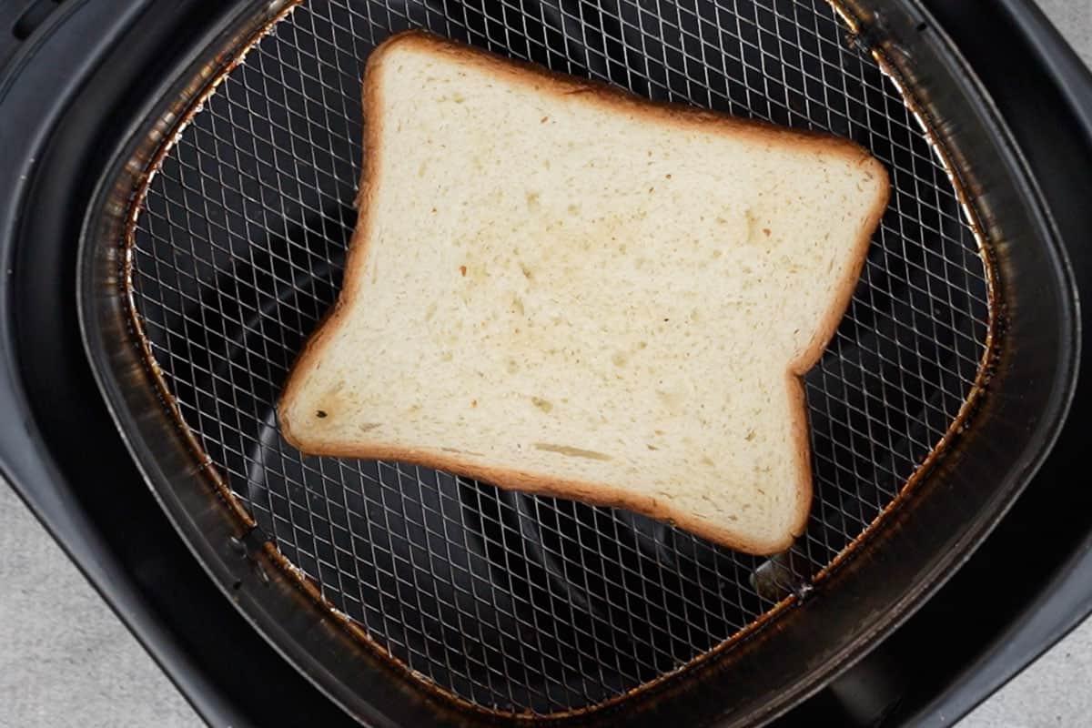 Bread slice flipped.