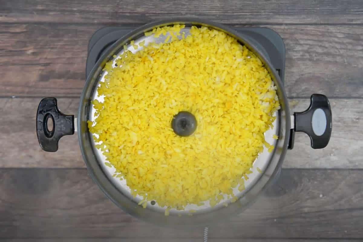 Poha al vapore.