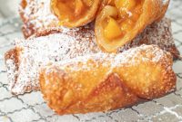 Peach Cobbler Egg Rolls