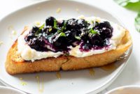 Creamy Whipped Ricotta and Blueberry Toast