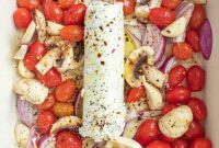 Creamy Goat Cheese Pasta Bake