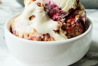 No-Churn Blackberry Cheesecake Biscoff Swirl Ice Cream