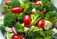 Keto Broccoli, Tomato, and Feta Salad
