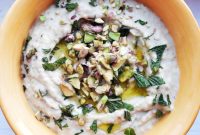 Bright Lemony Vegan White Bean Pistachio Dip