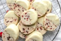 Cranberry White Chocolate Shortbread Delights