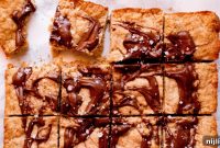 Salted Nutella Swirled Brown Butter Oatmeal Bars