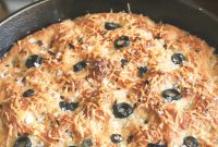 Savory Black Olive Parmesan Focaccia