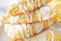 Zesty Lemon Poppyseed Scones