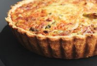 Decadent Bacon, Gruyère, Leek and Asparagus Quiche