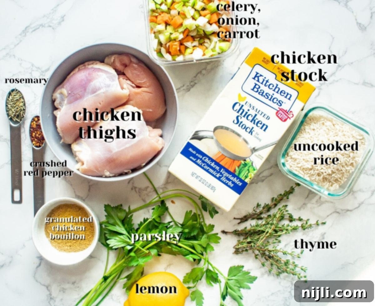 Your New Favorite Instant Pot Chicken and Rice Soup 3 ingredients for instant pot chicken soup recipes