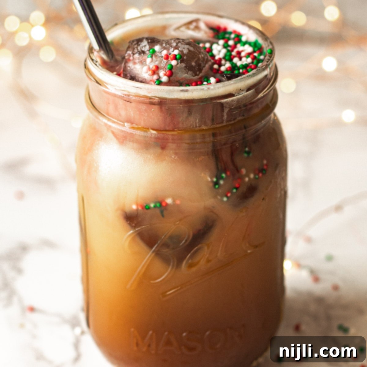 Frosted Almond Milk Cookie Iced Latte 7 glass of iced sugar cookie almond milk latte