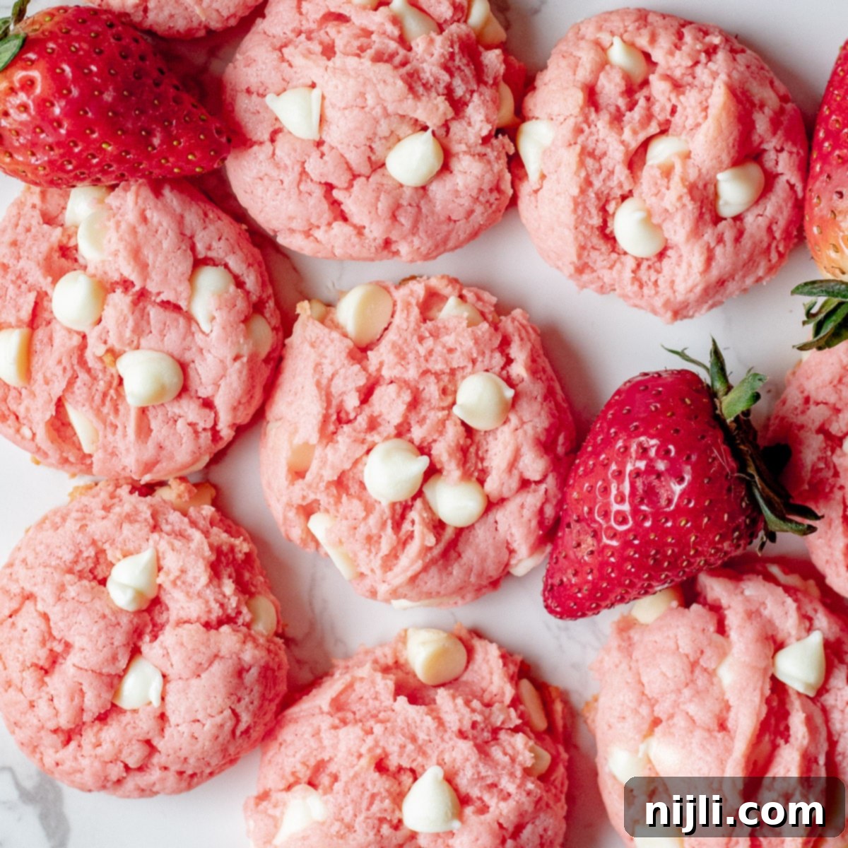 Heavenly Strawberry Cheesecake Cookies 8 strawberry cream cheese cookies recipe from above