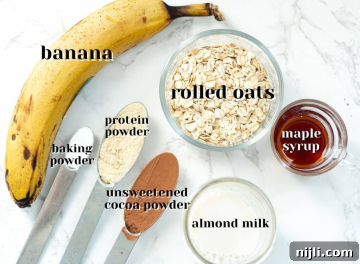 Single-Serving Protein Baked Oats 4 protein baked oats for one ingredients