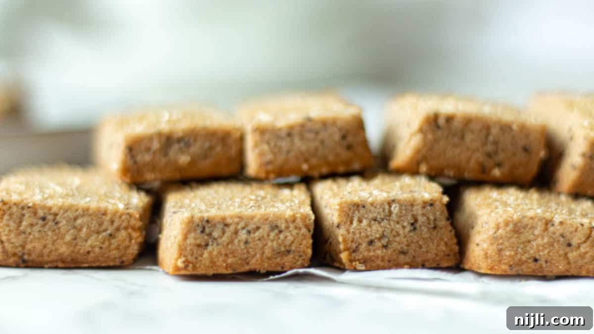 Espresso Bites 14 3 ingredient coffee cookies stacked on a plate