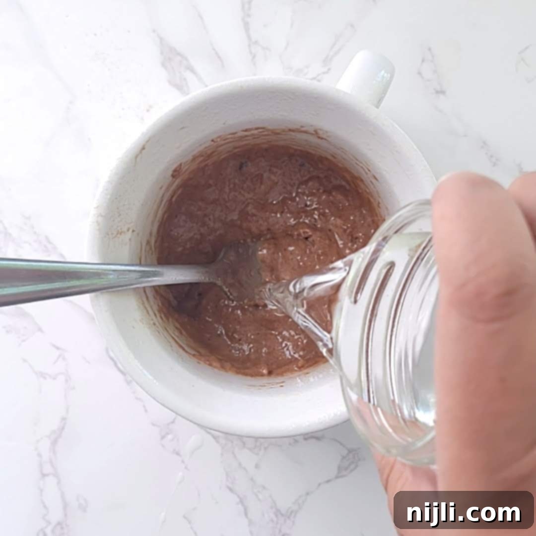 Healthy Protein Mug Cake in Minutes 7 three ingredient protein mug cake step 3