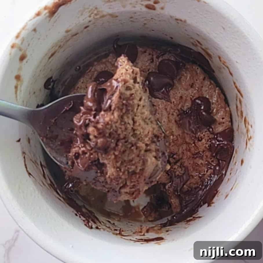 Healthy Protein Mug Cake in Minutes 8 protein mug cake microwave step 4