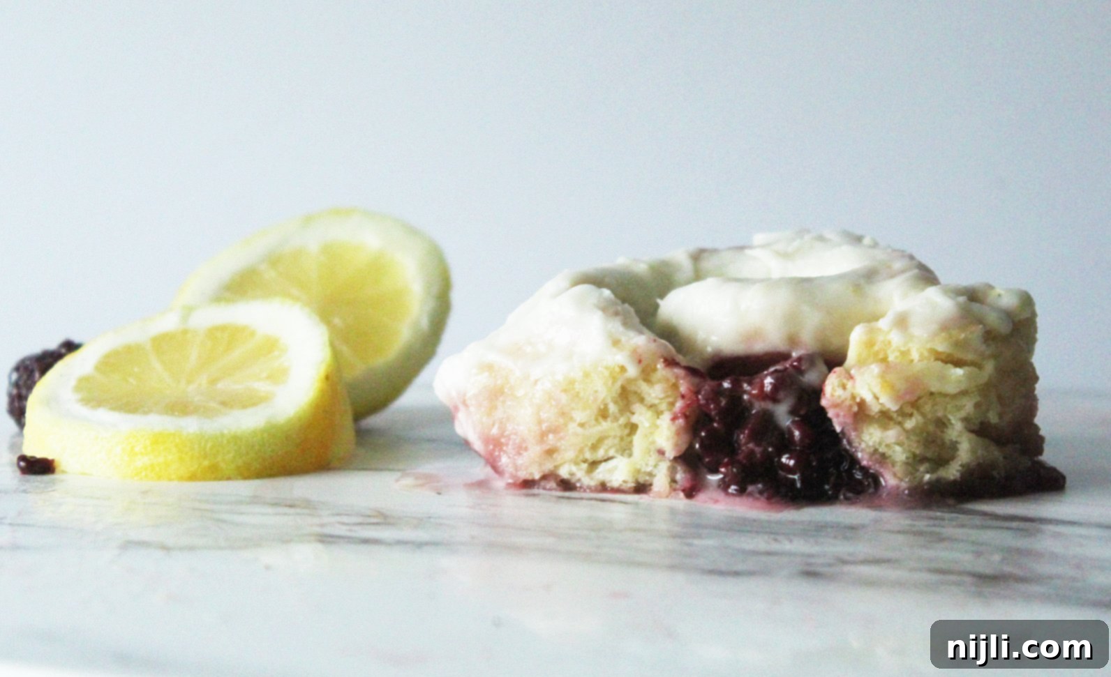 Zesty Blackberry Lemon Rolls 2 blackberry lemon sweet rolls
