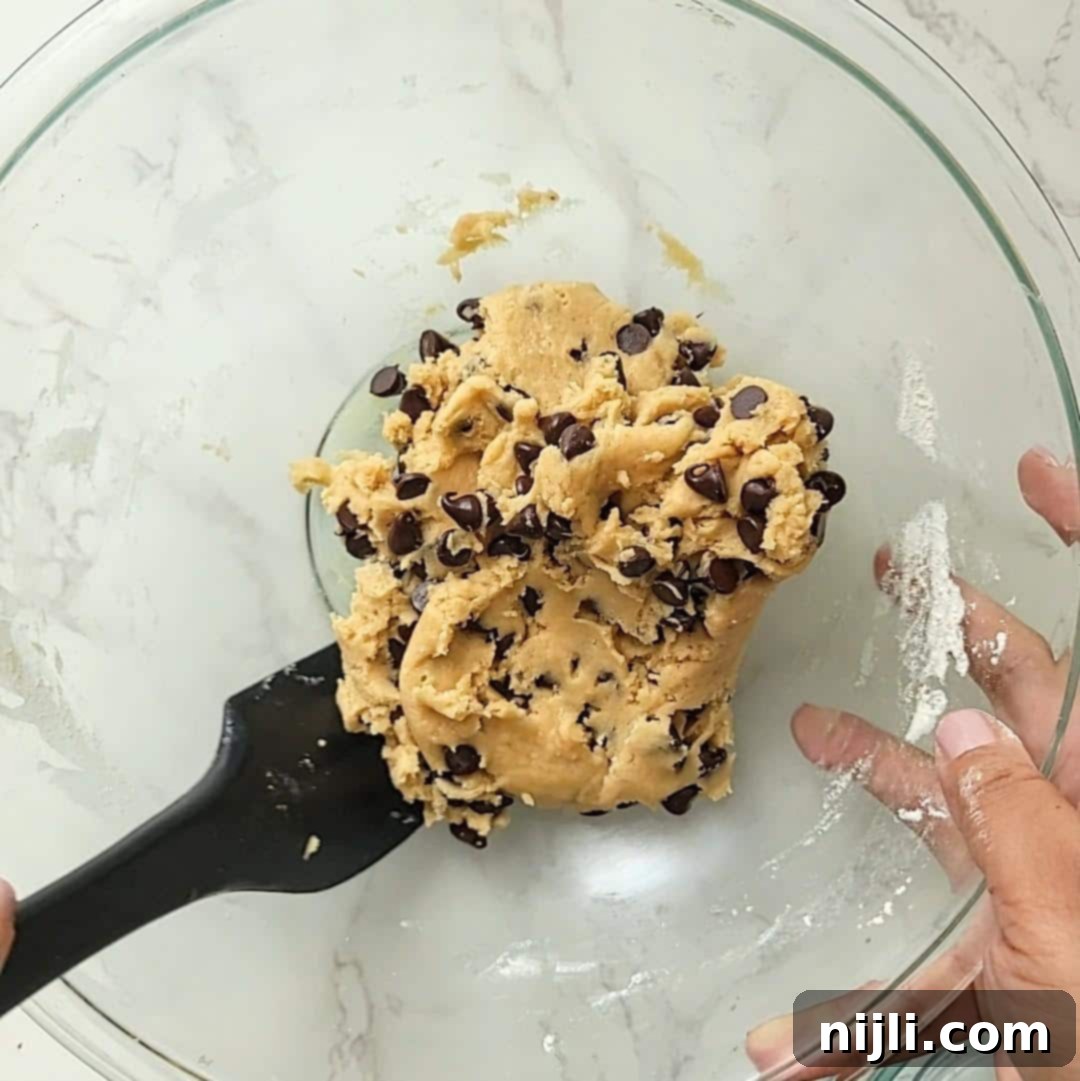 Classic Chocolate Chip Cookies with White Sugar 10 chocolate chip cookies without brown sugar - step 5