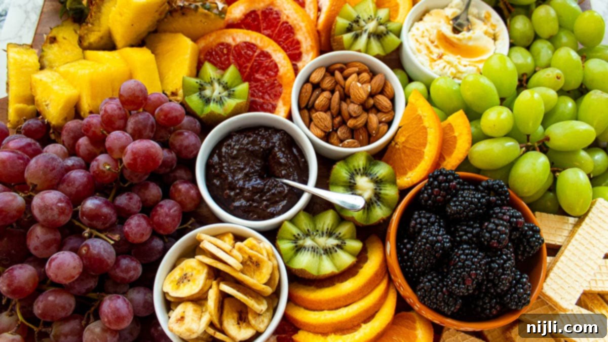 Gourmet Fruit Platter 5 cookie charcuterie board with fruit