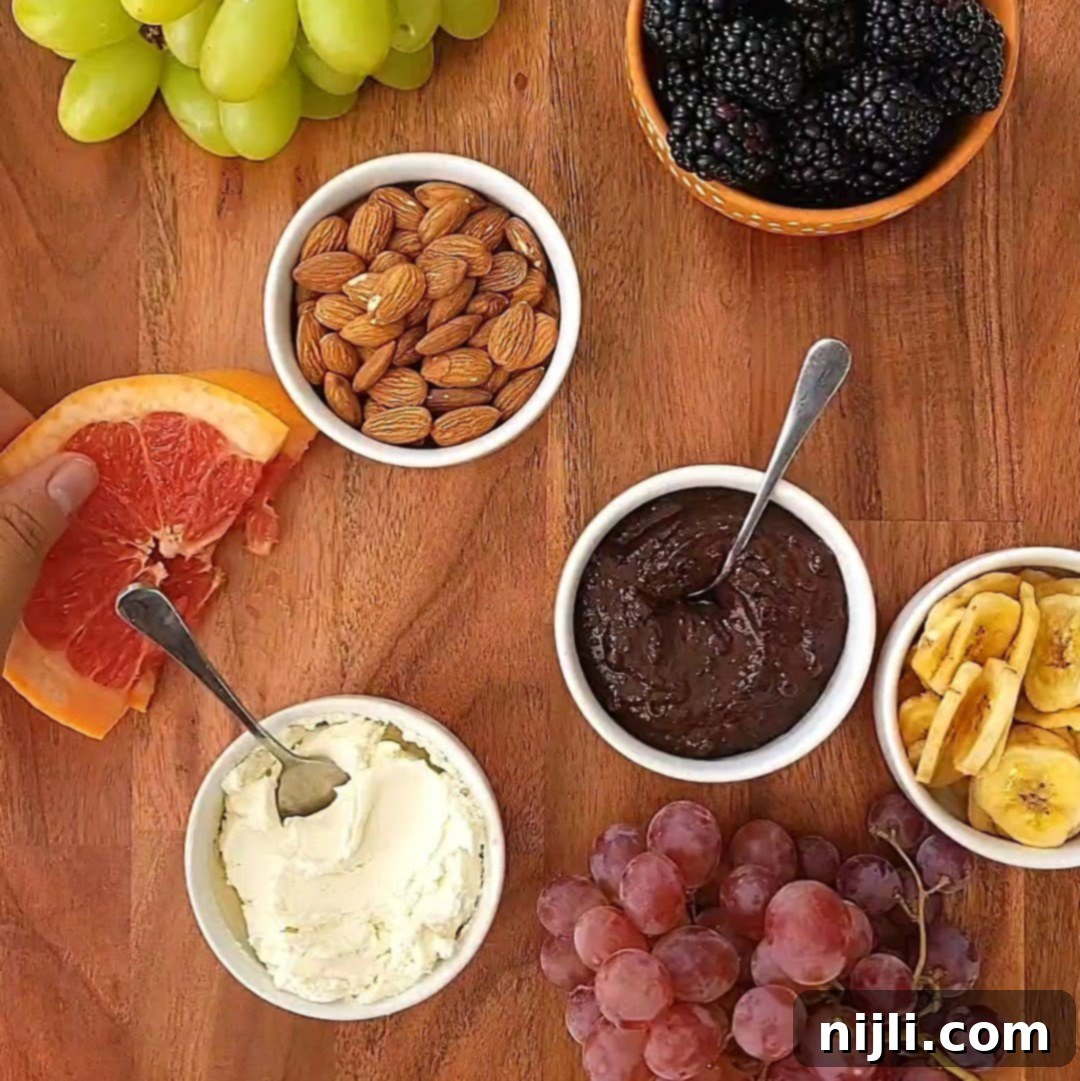Gourmet Fruit Platter 8 fruit charcuterie board step 2