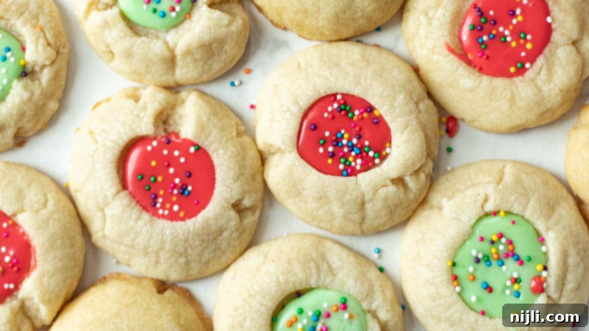 Iced Thumbprint Cookies 4 thumbprint cookies with chocolate icing