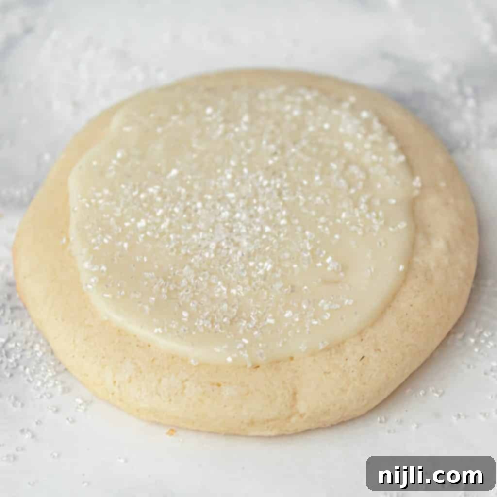 White Chocolate Peppermint Sugar Cookie Bliss 3 close up of white chocolate peppermint cookies