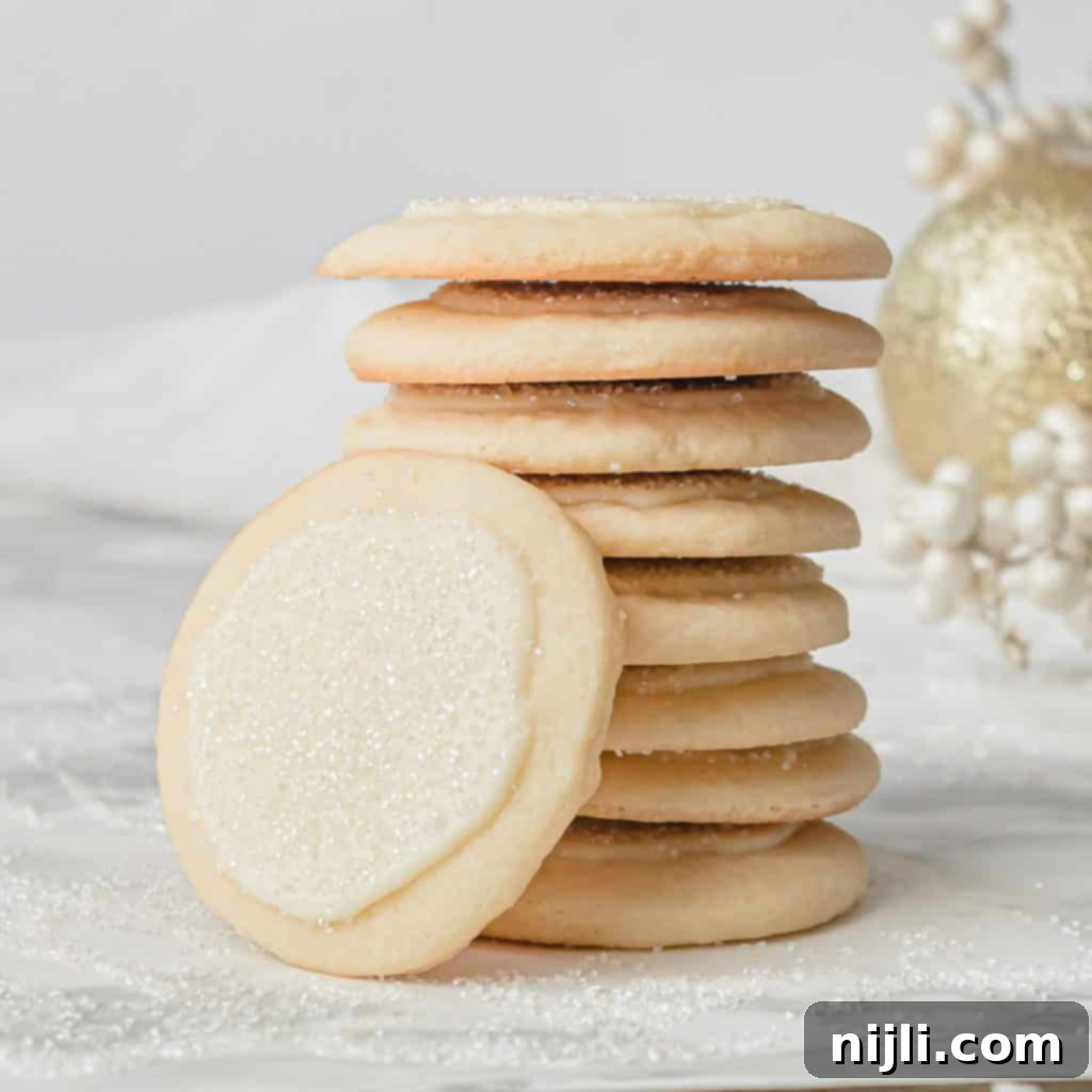 White Chocolate Peppermint Sugar Cookie Bliss 6 stacked peppermint drop cookies