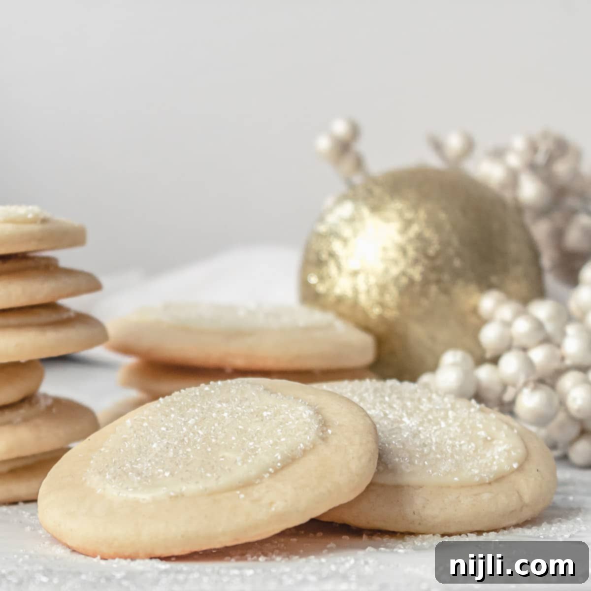 white chocolate peppermint cookies on a tray