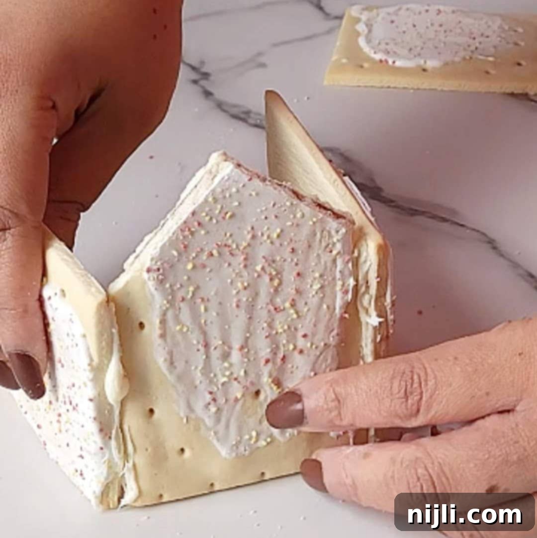 Pop Tart Gingerbread House Step 4