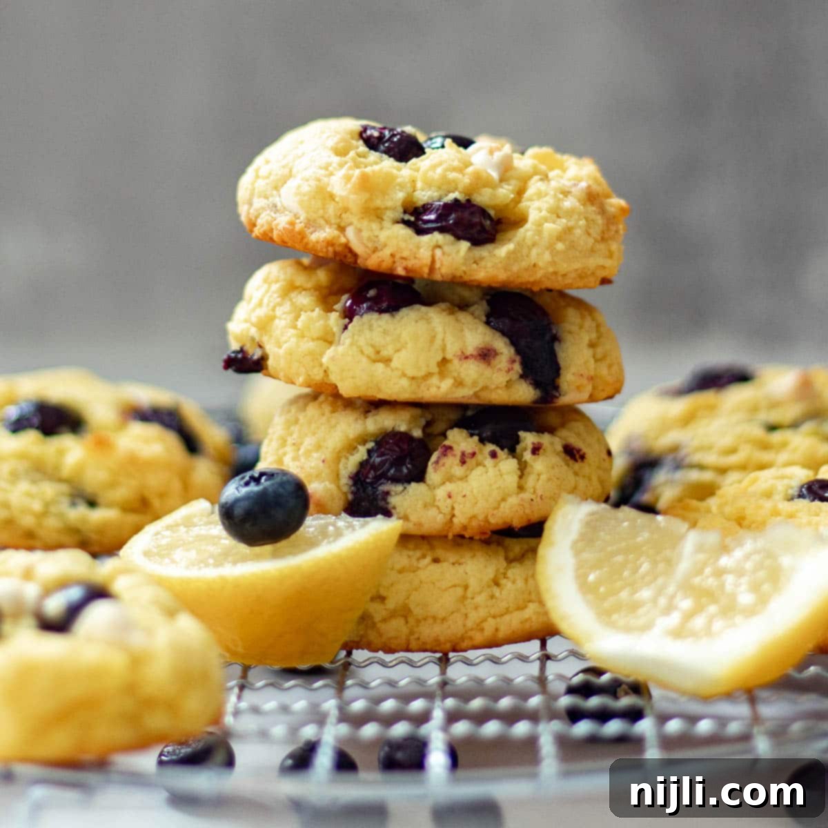 Zesty Blueberry Cake Cookie Bliss 11 lemon blueberry cookies giada