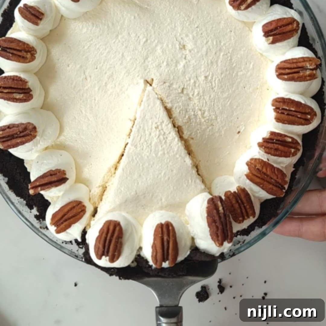 Caramel Pecan Turtle Pie 9 turtle pie ice cream step 4
