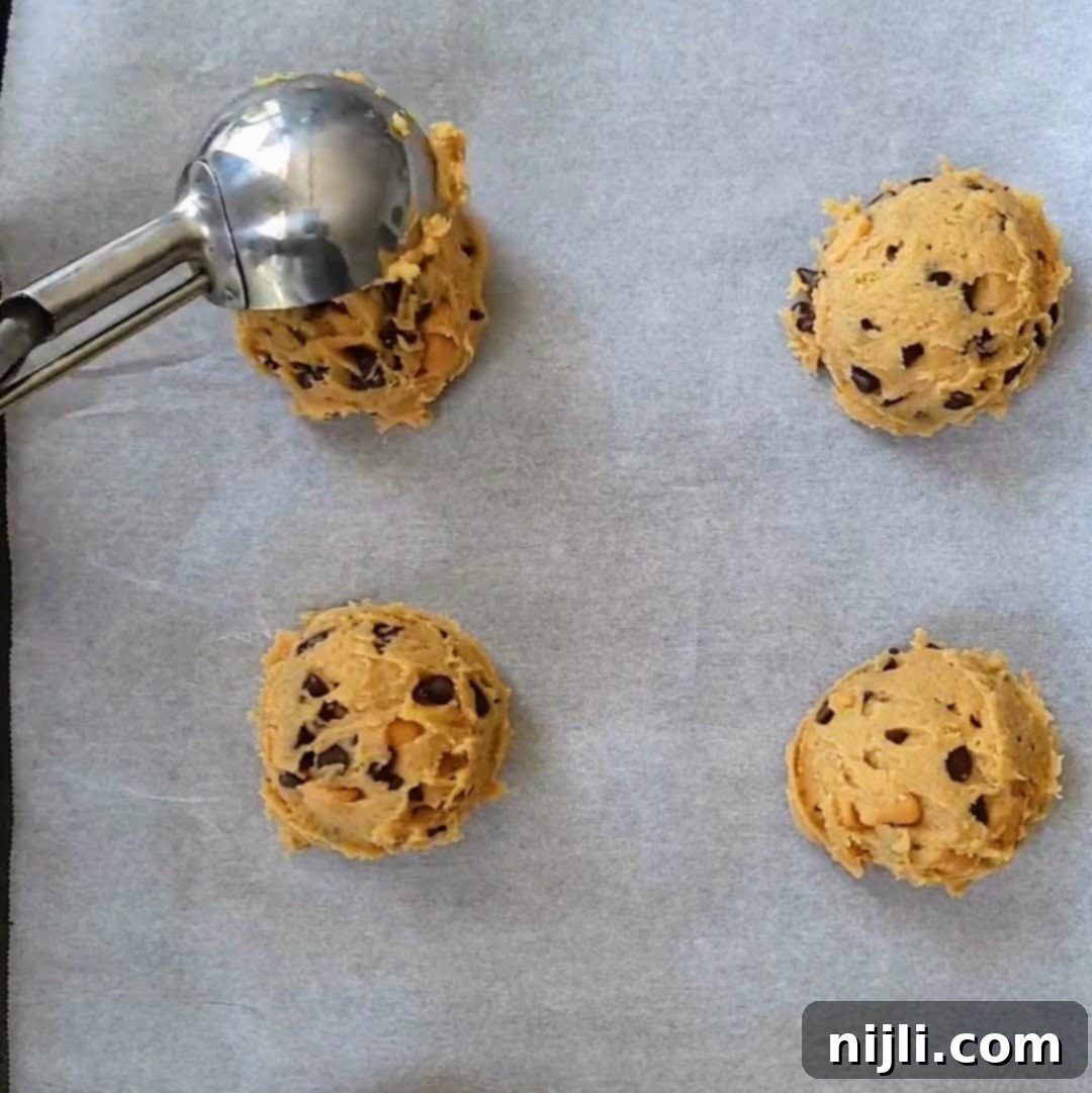 Butterscotch Chocolate Chip Cookies 11 peanut butter butterscotch chocolate chip cookies step 4
