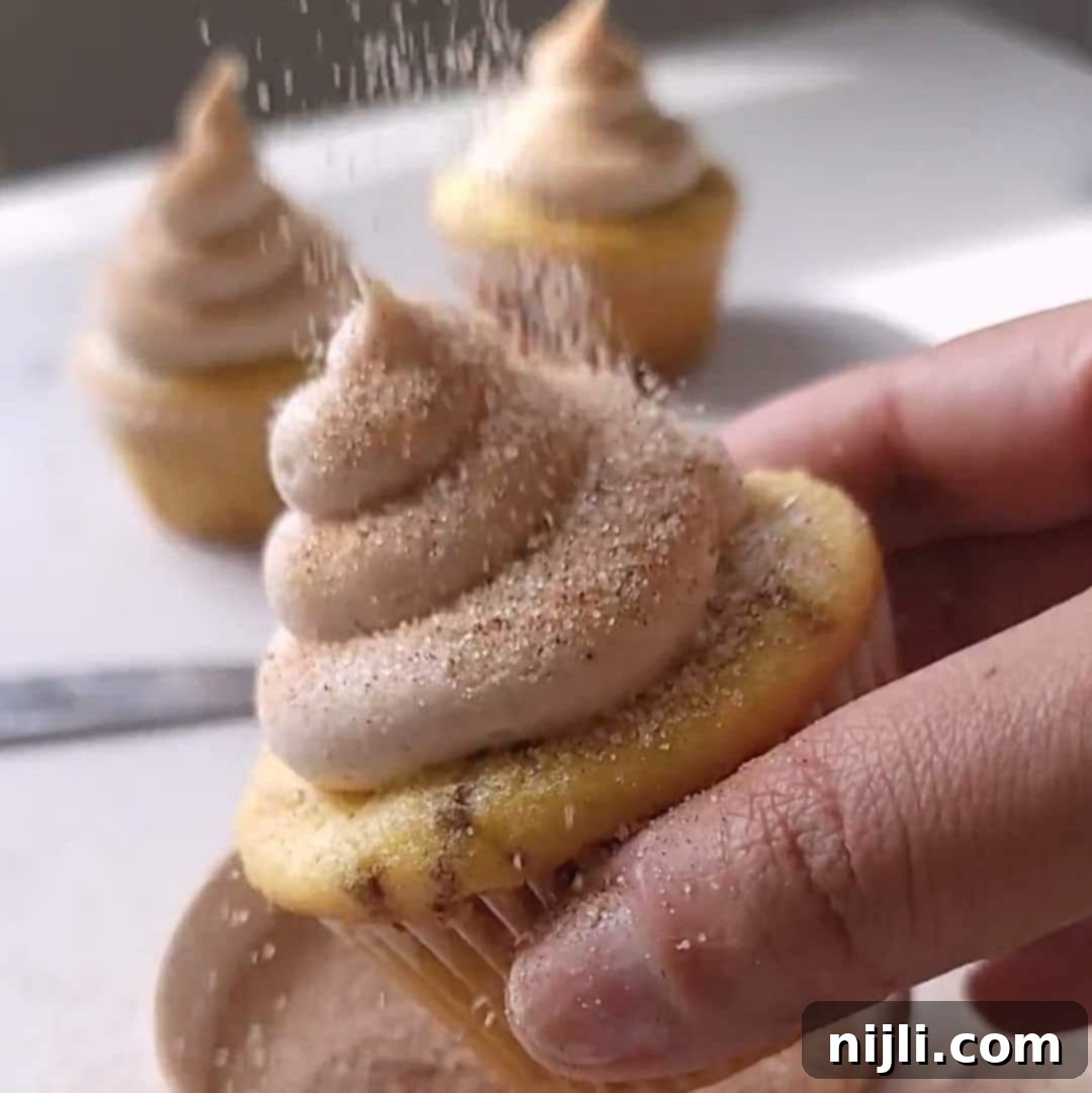 Cozy Cinnamon Cupcakes 10 cinnamon cupcakes step 4