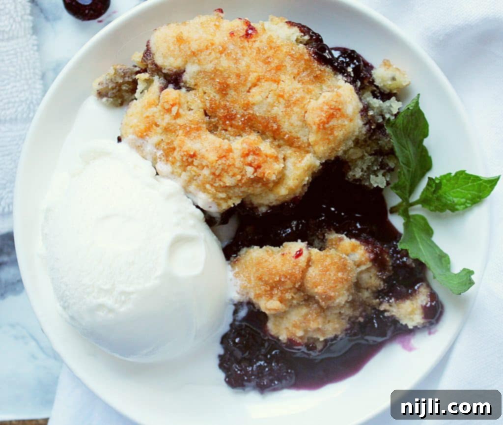 Smoked Sugar Skillet Blueberry Cobbler 3 skillet blueberry cobbler